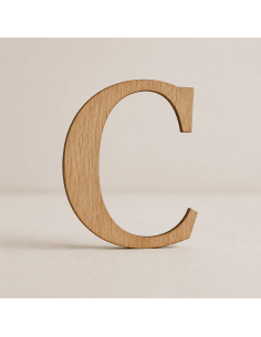 letra madera, inicial madera, letra C madera, decoración personalizada, letras decorativas, regalo personalizado, madera cortada