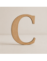 letra madera, inicial madera, letra C madera, decoración personalizada, letras decorativas, regalo personalizado, madera cortada