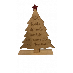 Árbol de navidad personalizado con base