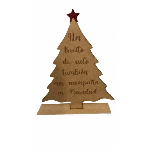 Árbol de navidad personalizado con base