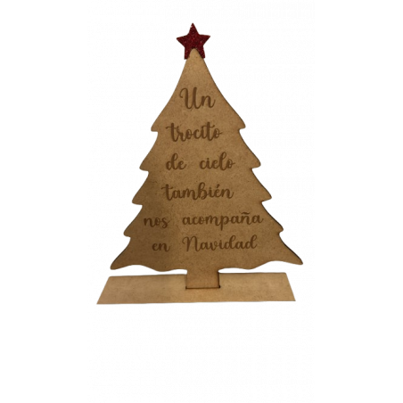 Árbol de navidad personalizado con base
