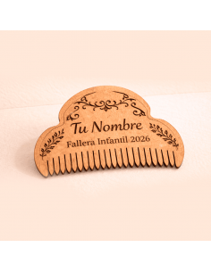 Sin llavero Peineta Fallera Major 2026 con nombre