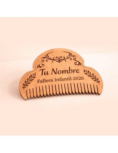 Sin llavero Peineta Fallera Major 2026 con nombre