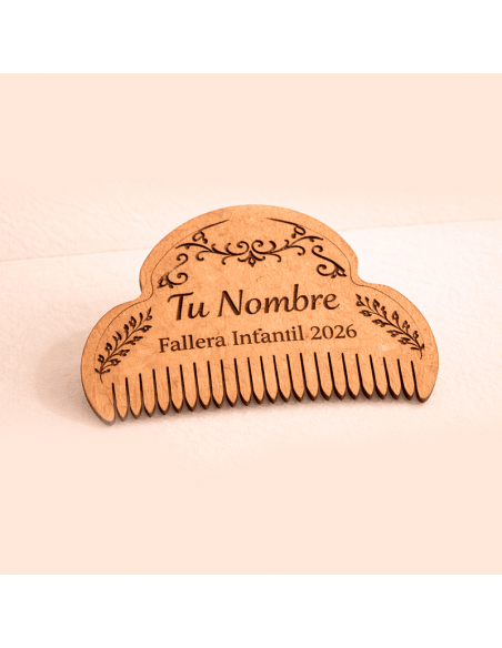 Sin llavero Peineta Fallera Major 2026 con nombre