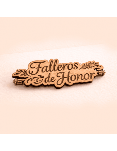 Pin Madera Falleros de Honor
