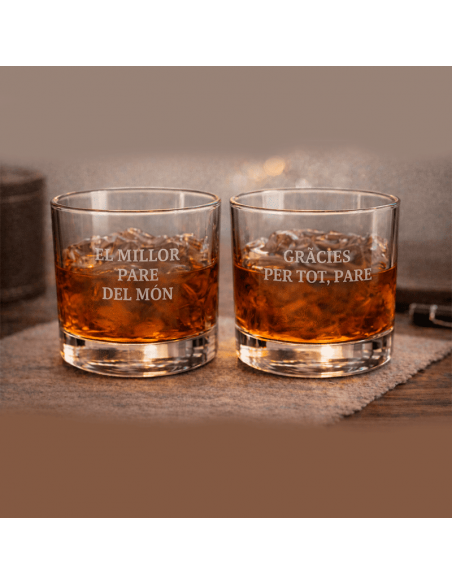 Pack 2 vasos grabados — Dia del Pare
